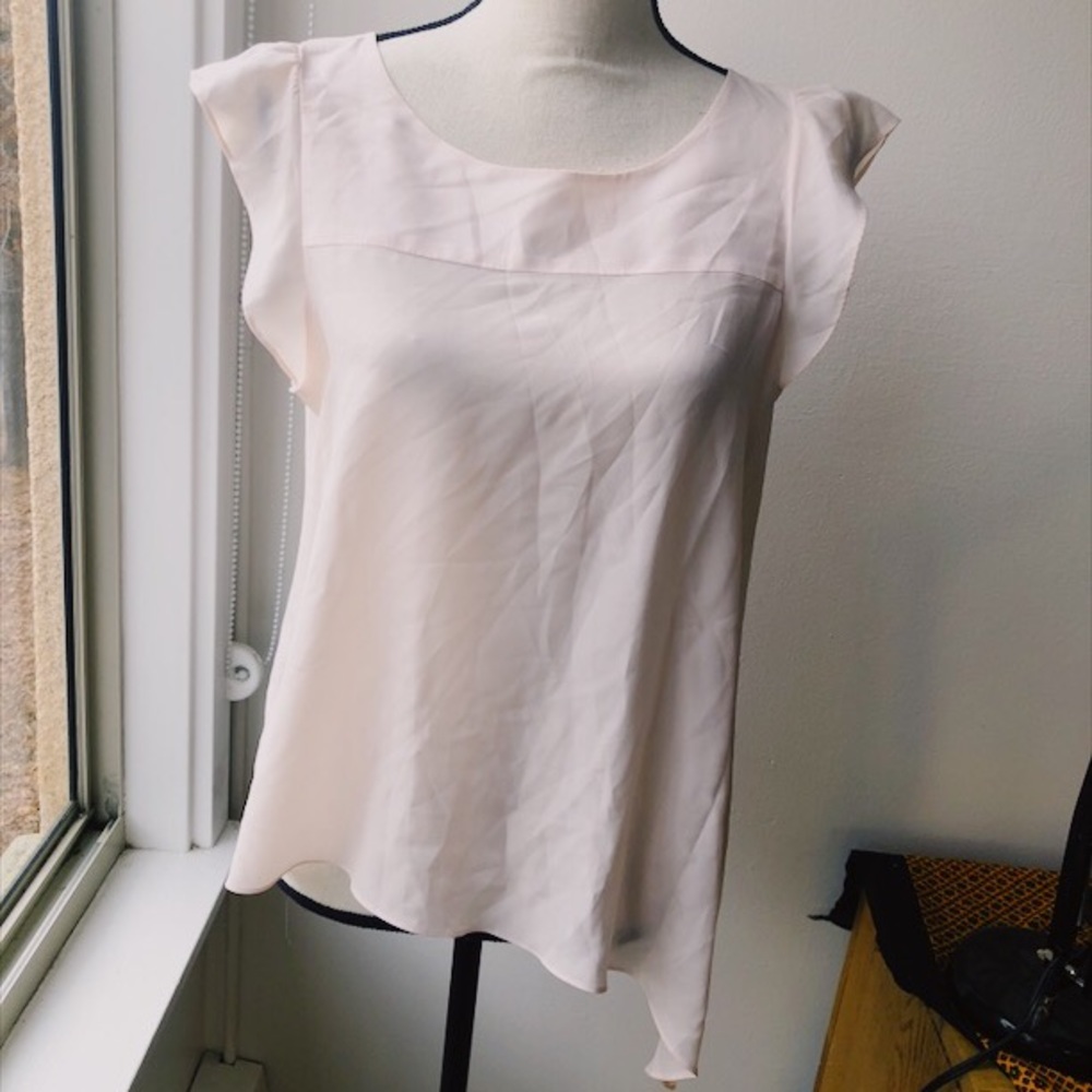 BCBG light pink Asymmetrical Top